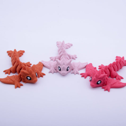 3'lü Wyvern Ejderha Seti - Mat Renkler